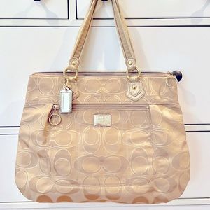 Coach Poppy Tote Shoulder Bag